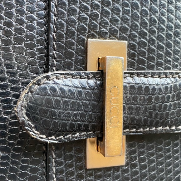 Vintage Gucci black cobra briefcase - Picture 4 of 9